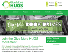 Tablet Screenshot of givemorehugs.org